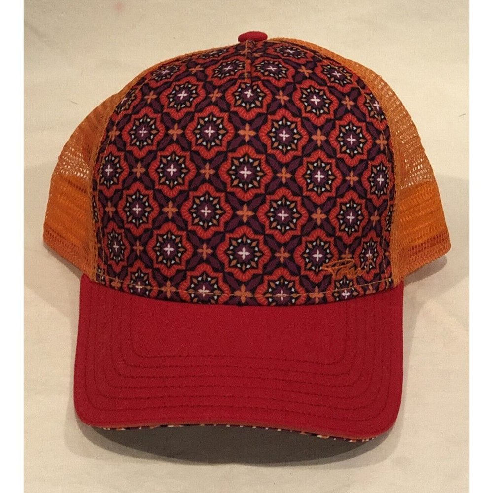 PrAna Create-Think-Explore Rare Mesh Snapback Colorful Trucker’s Hat Style OSFA